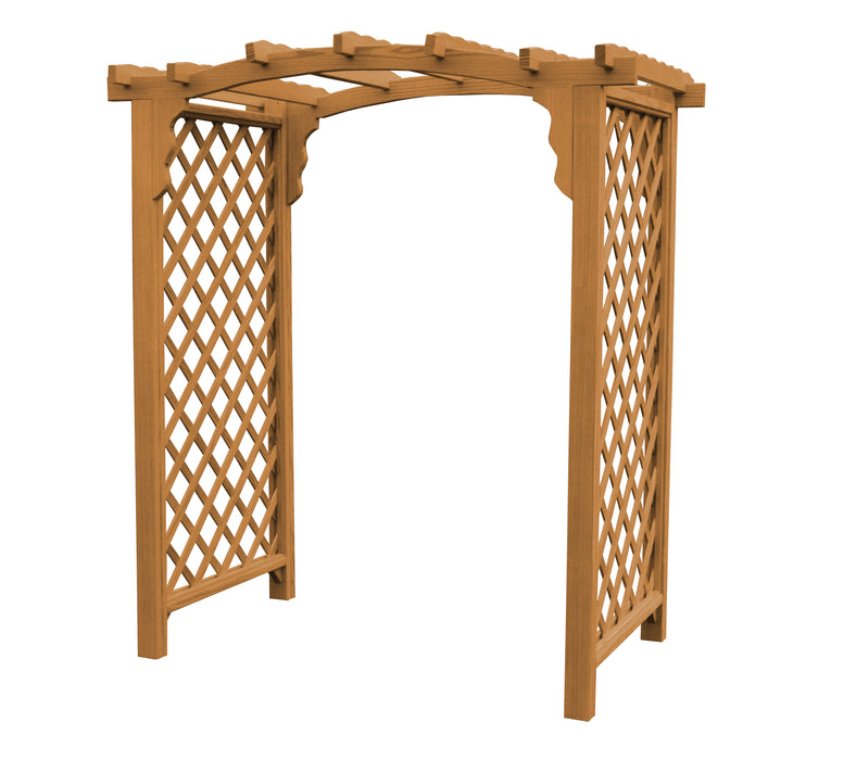 Amish-Made 5' Pine Arbor - Available in 4 Styles, 10 Colors