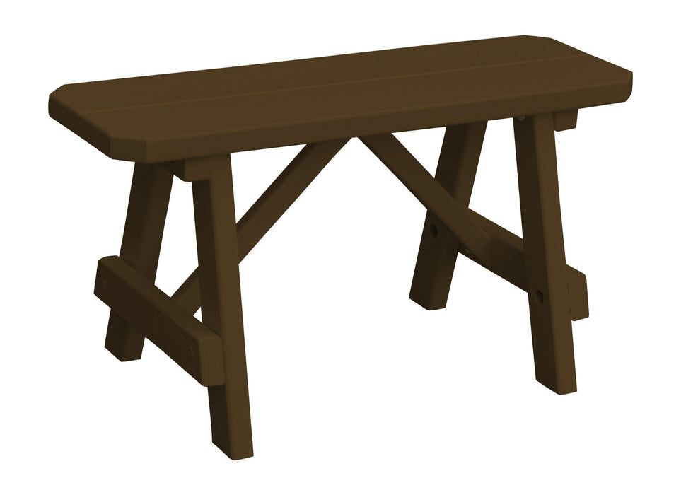 A&L Furniture Co. Amish-Made Painted Pine Traditional A-Frame Benches