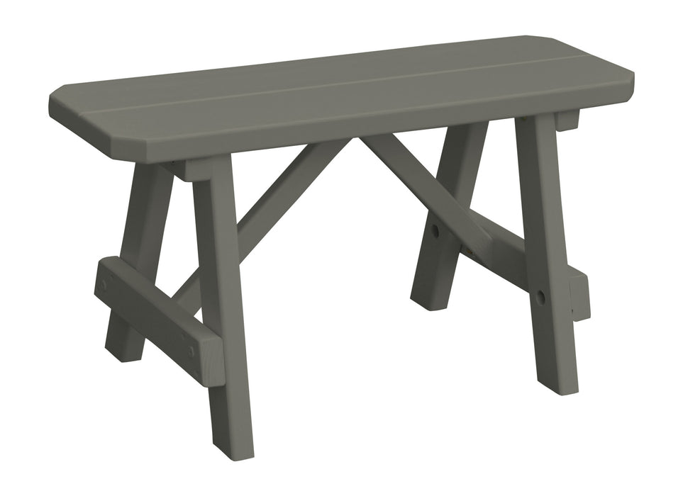 A&L Furniture Co. Amish-Made Painted Pine Traditional A-Frame Benches