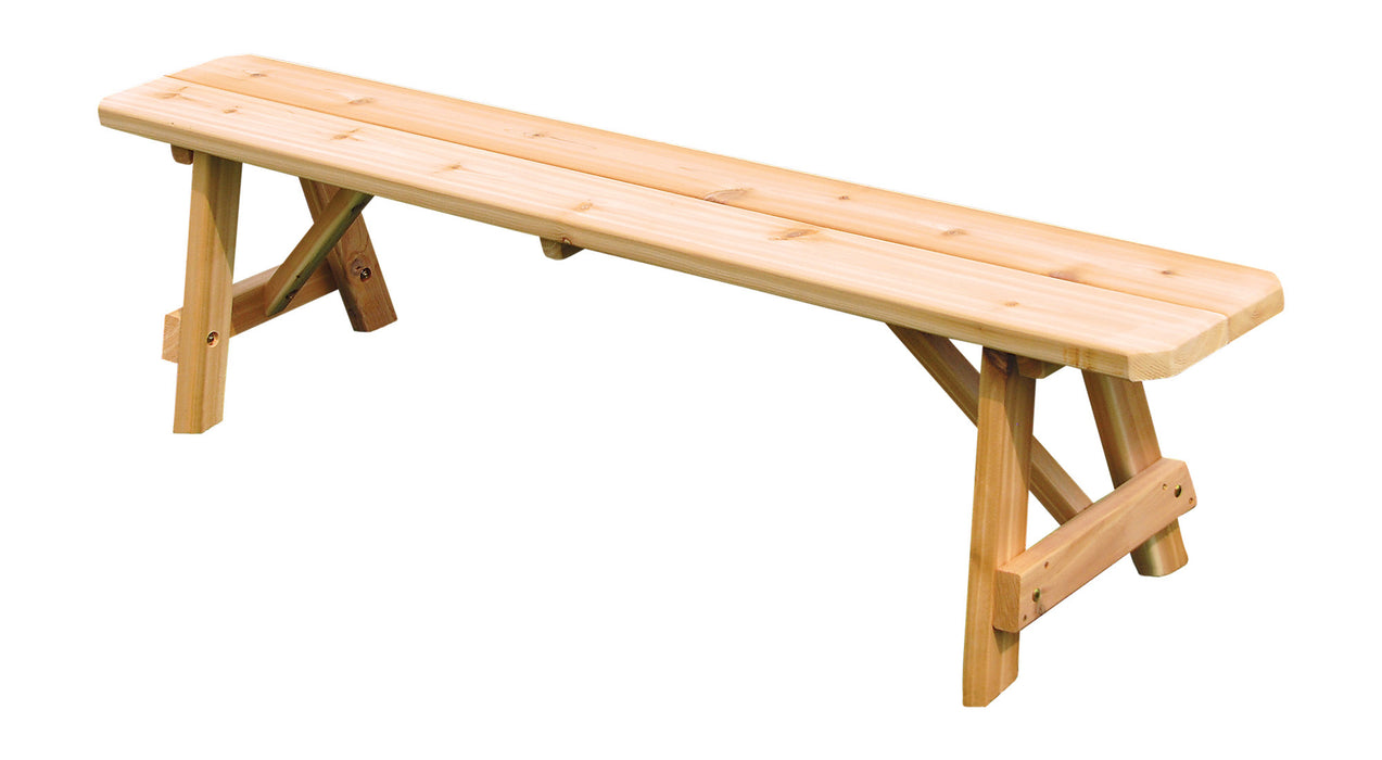 A&L Furniture Co. Amish-Made Cedar Traditional A-Frame Benches