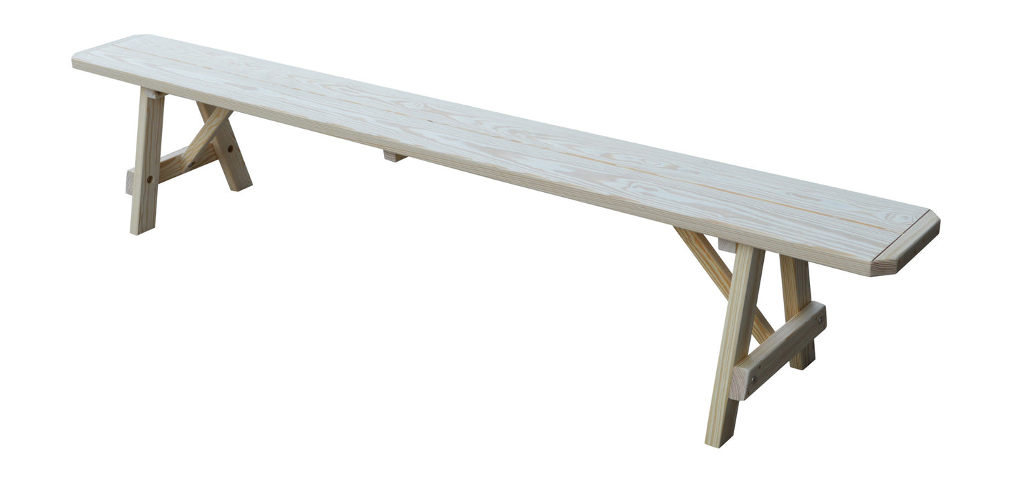 A&L Furniture Co. Amish-Made Painted Pine Traditional A-Frame Benches