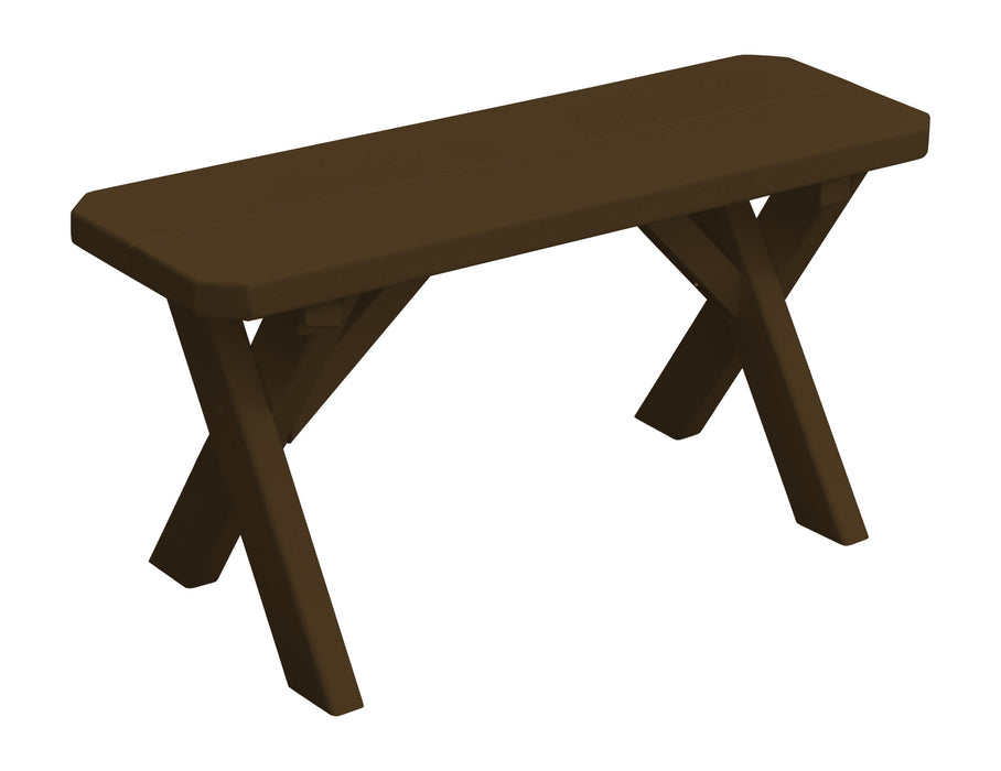 A&L Furniture Co. Amish-Made Painted Pine Cross-Leg Benches