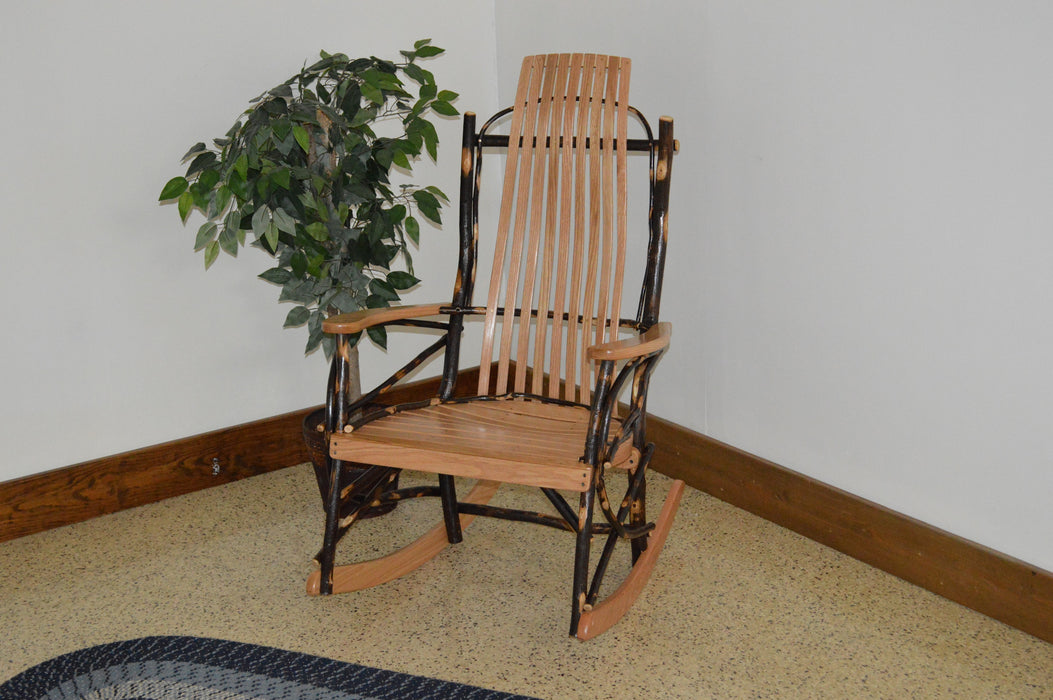 Amish Made Hickory 9 Slat Rocking Chair Amish Furniture Market