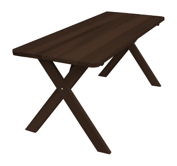 A&L Furniture Co. Amish-Made Cedar Cross-Leg Picnic Tables