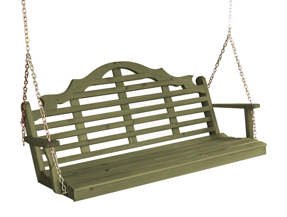 A&L Furniture Co. Amish-Made Cedar Marlboro Porch Swings