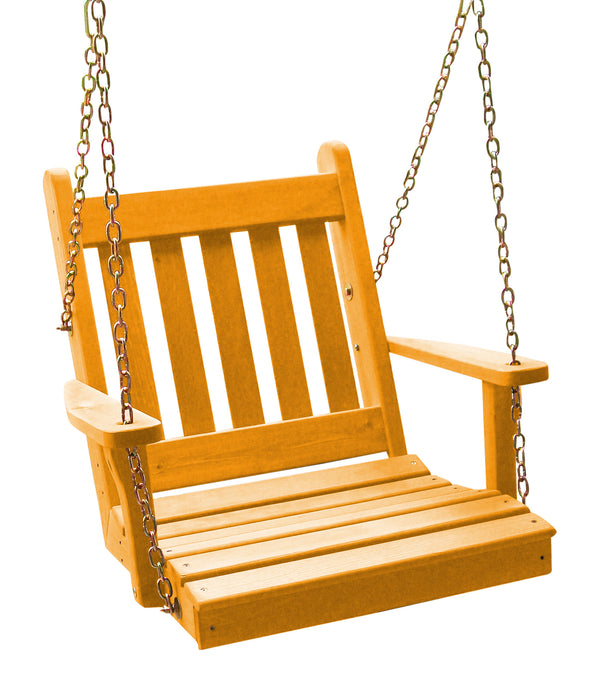 A&L Furniture Co. Amish-Made Cedar Traditional English Chair Swings