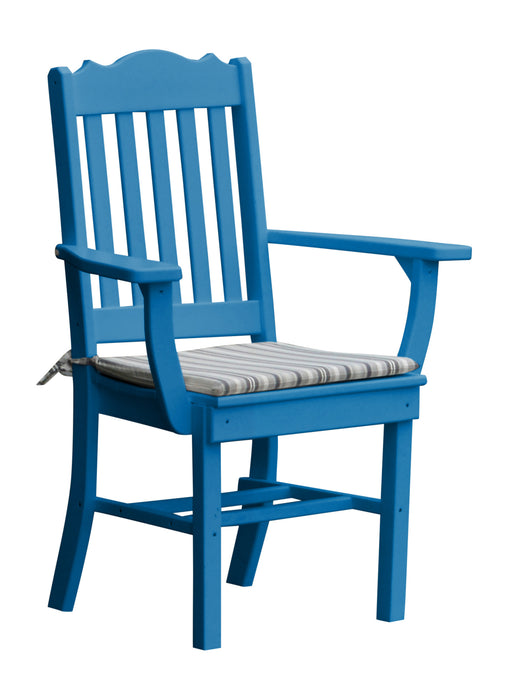 A&L Furniture Co. Amish-Made Poly Royal Dining Chair with Arms