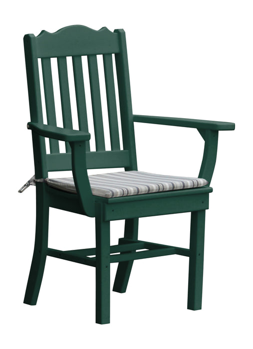 A&L Furniture Co. Amish-Made Poly Royal Dining Chair with Arms