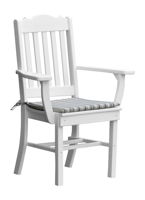 A&L Furniture Co. Amish-Made Poly Royal Dining Chair with Arms