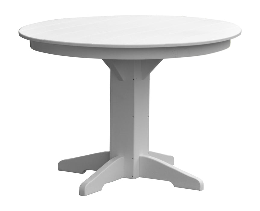 A&L Furniture Co. Round Amish-Made Poly Dining Tables