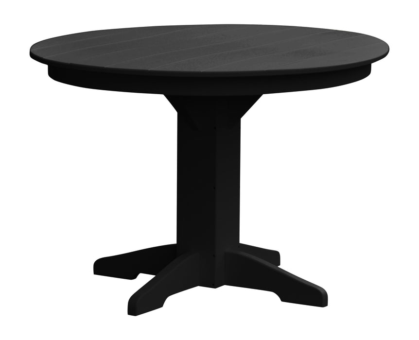 A&L Furniture Co. Round Amish-Made Poly Dining Tables