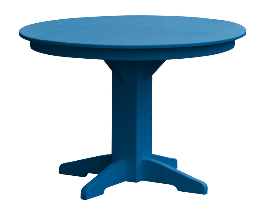 A&L Furniture Co. Round Amish-Made Poly Dining Tables