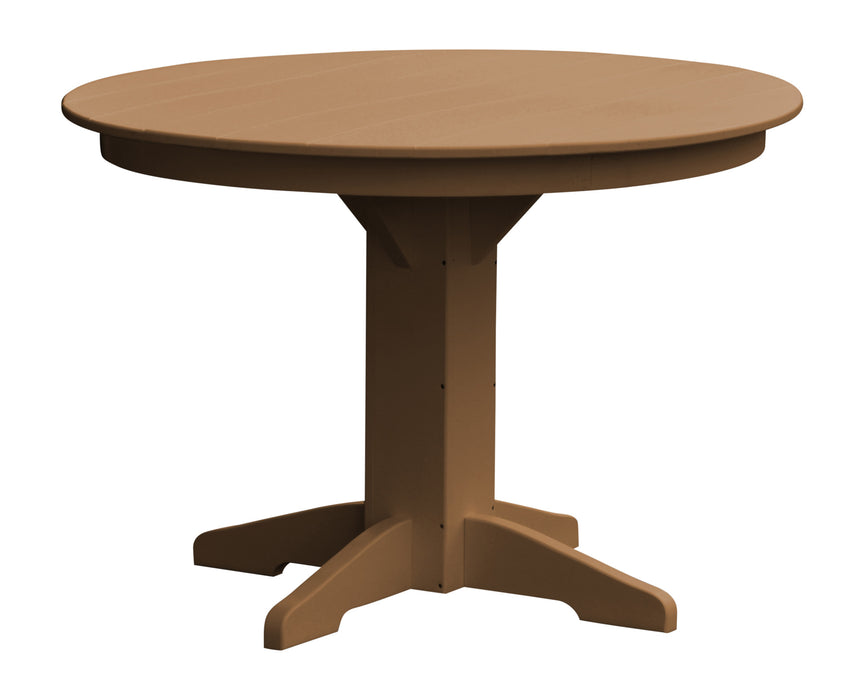 A&L Furniture Co. Round Amish-Made Poly Dining Tables