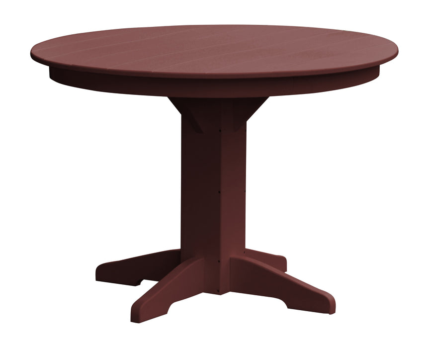 A&L Furniture Co. Round Amish-Made Poly Dining Tables