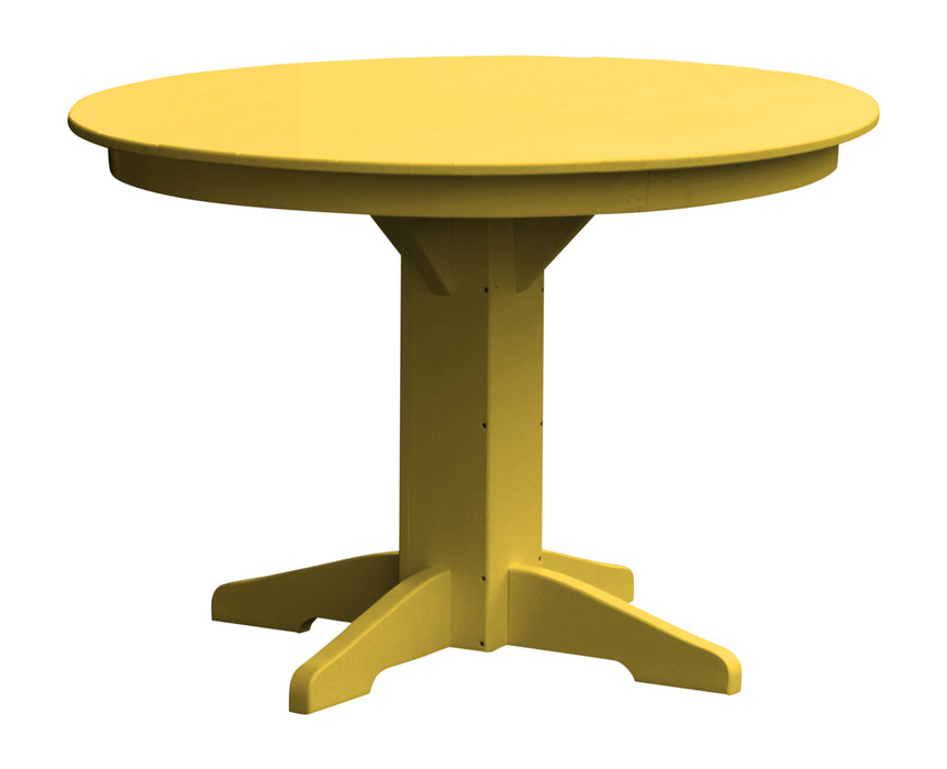 A&L Furniture Co. Round Amish-Made Poly Dining Tables