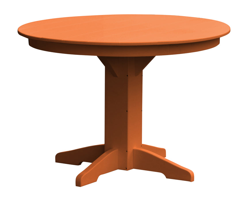 A&L Furniture Co. Round Amish-Made Poly Dining Tables