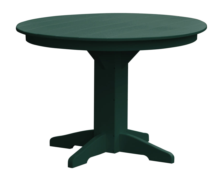 A&L Furniture Co. Round Amish-Made Poly Dining Tables