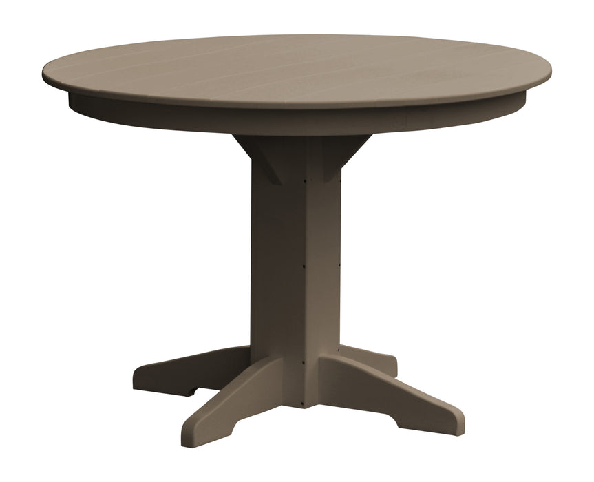 A&L Furniture Co. Round Amish-Made Poly Dining Tables