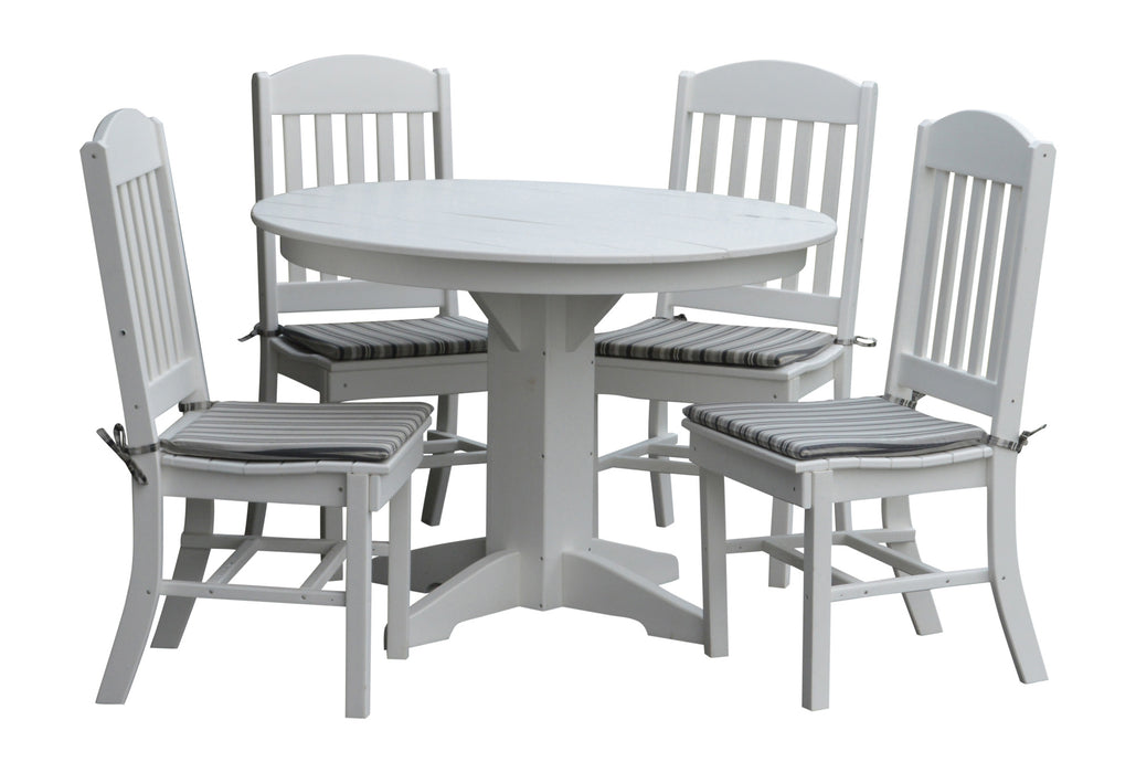 A&L Furniture Co. Amish-Made Poly 5pc Classic Dining Sets