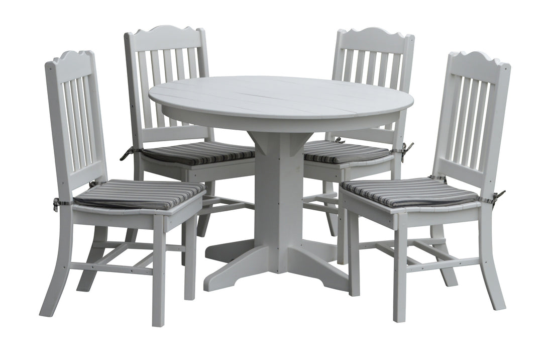 A&L Furniture Co. Amish-Made Poly 5pc Royal Dining Sets