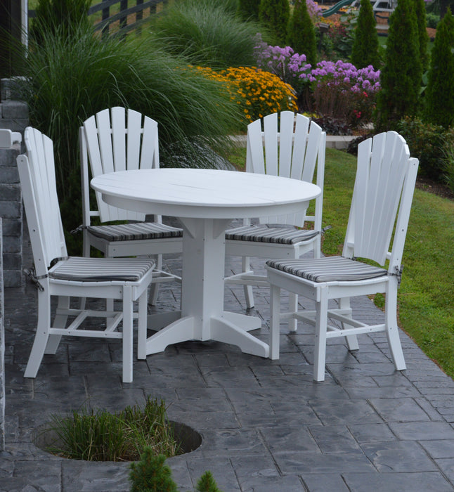 A&L Furniture Co. Amish-Made Poly 5pc Fanback Dining Sets