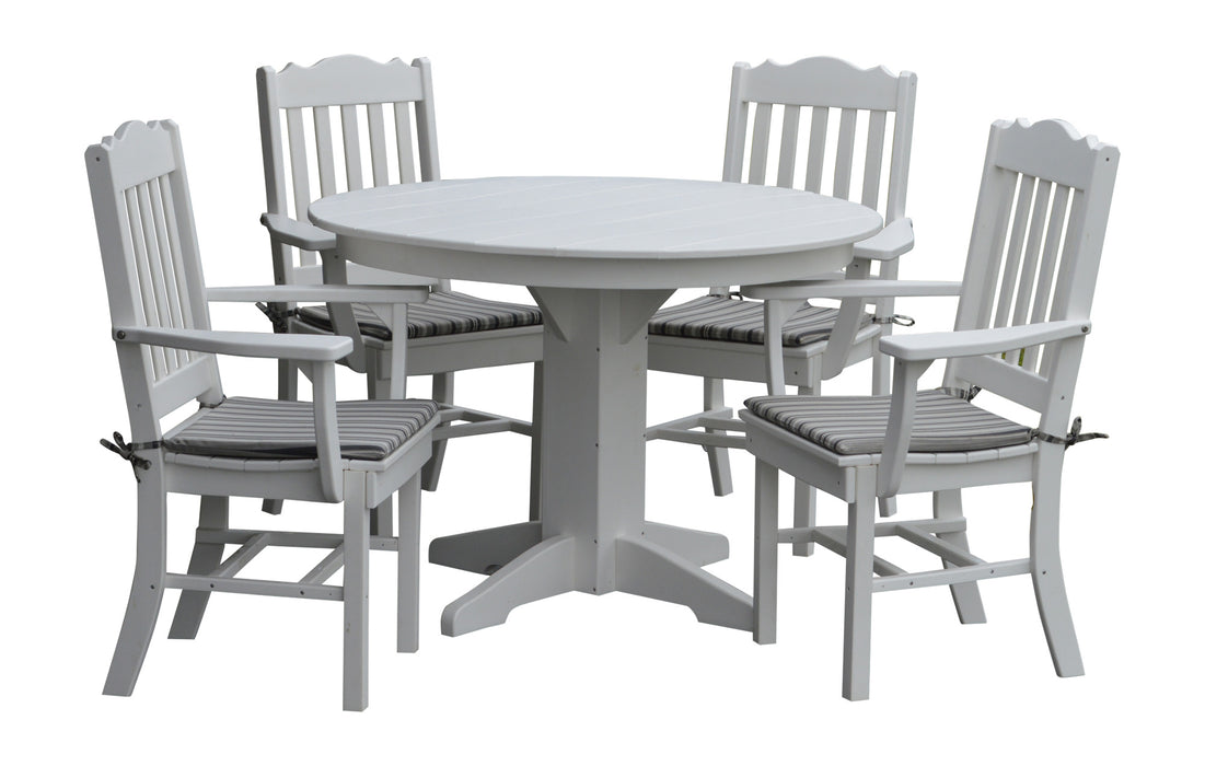 A&L Furniture Co. Amish-Made Poly 5pc Royal Dining Sets