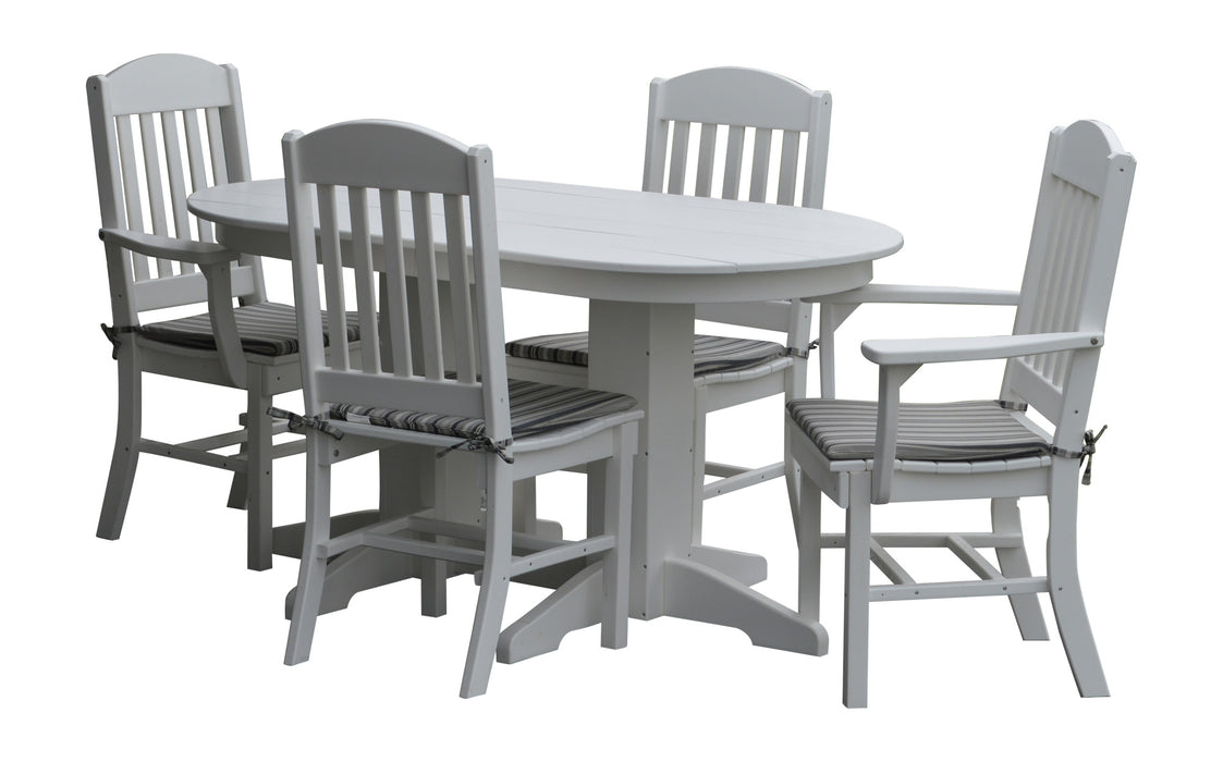 A&L Furniture Co. Amish-Made Poly 5pc Classic Dining Sets