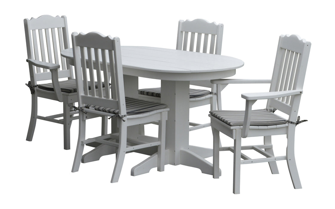 A&L Furniture Co. Amish-Made Poly 5pc Royal Dining Sets