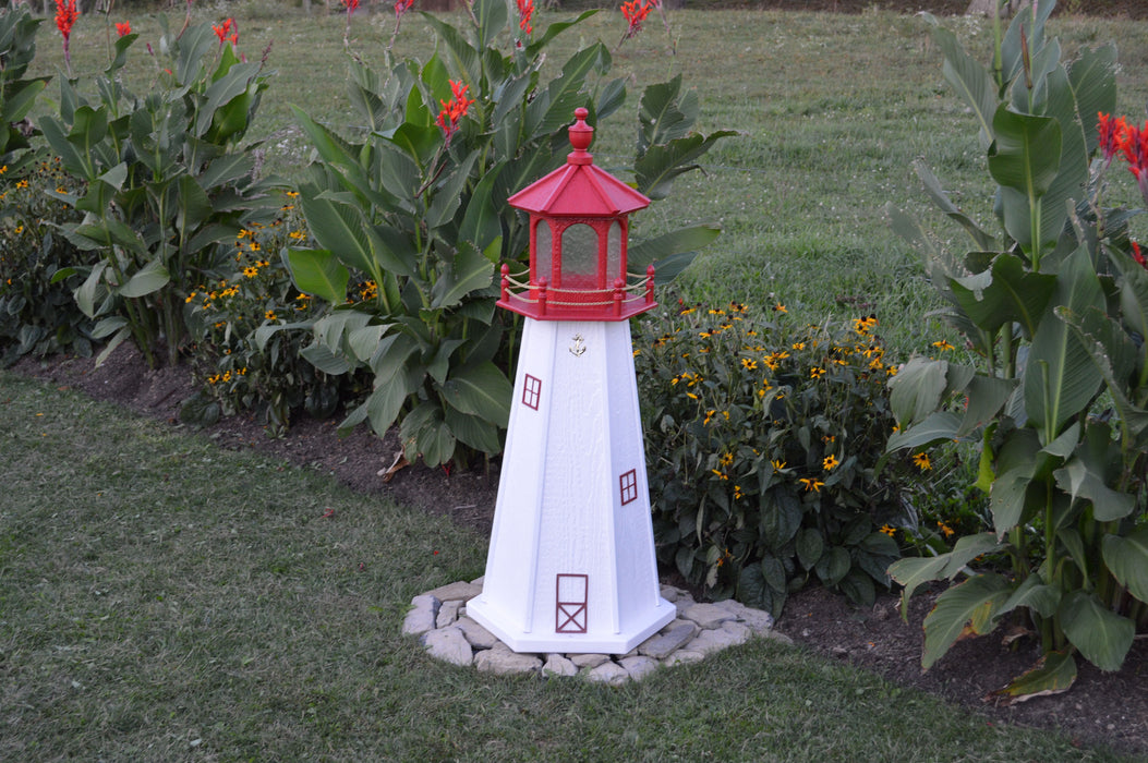 Hexagonal Amish-Made Wooden Cape May, NJ Replica Lighthouses