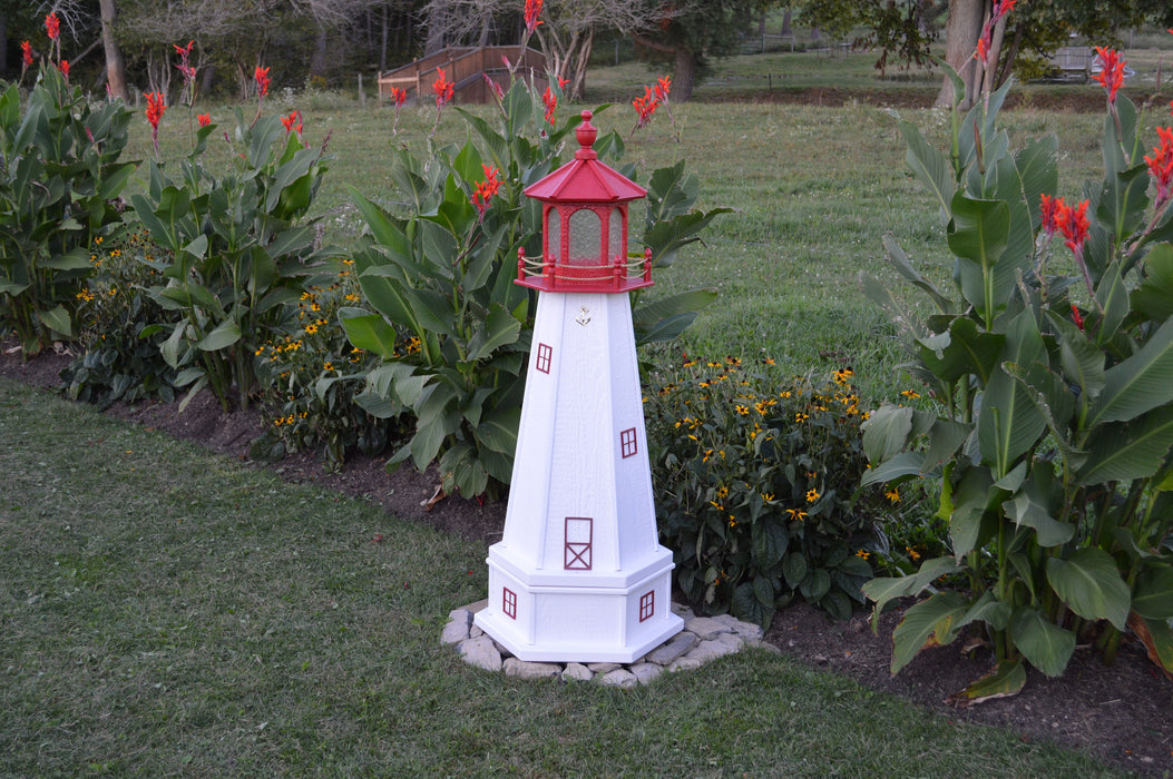 Hexagonal Amish-Made Wooden Cape May, NJ Replica Lighthouses