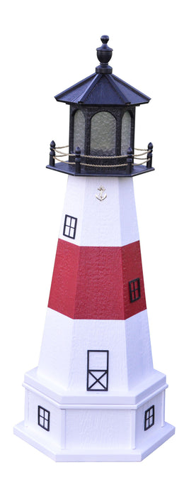 Hexagonal Amish-Made Wooden Montauk, NY Replica Lighthouses
