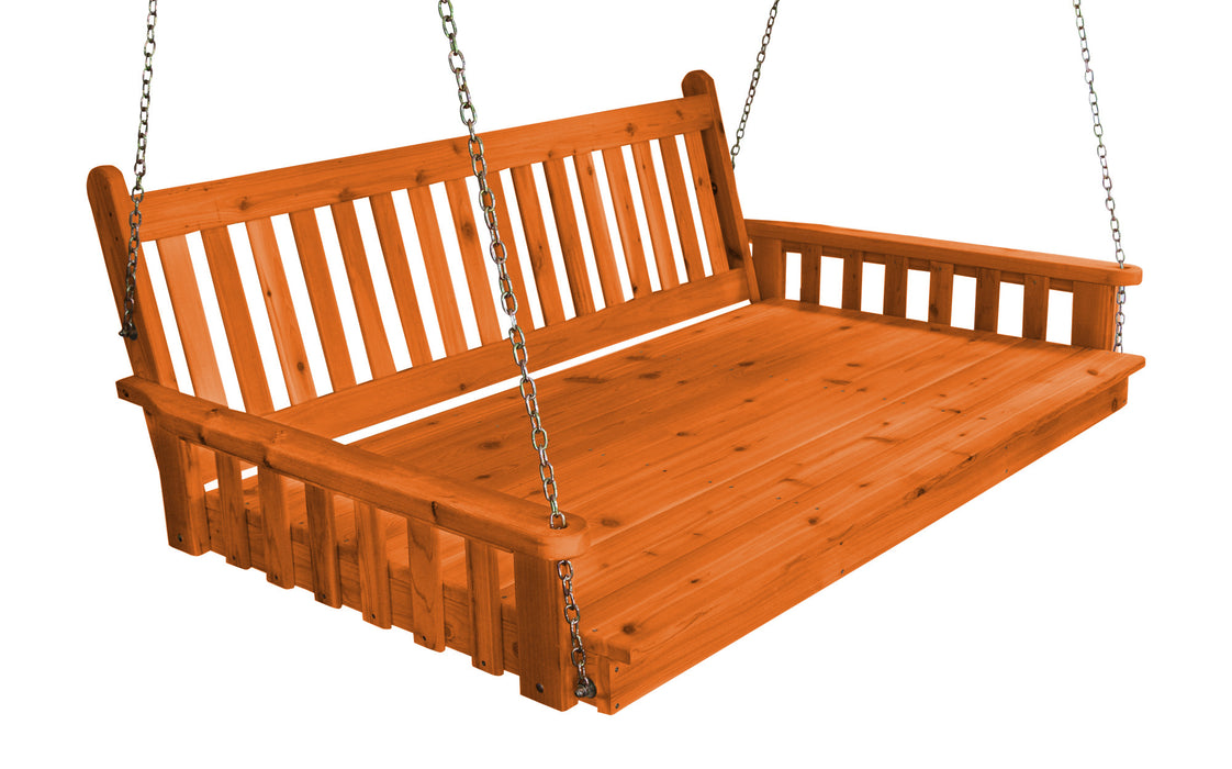 A&L Furniture Co. Amish-Made Cedar Traditional English Swing Beds