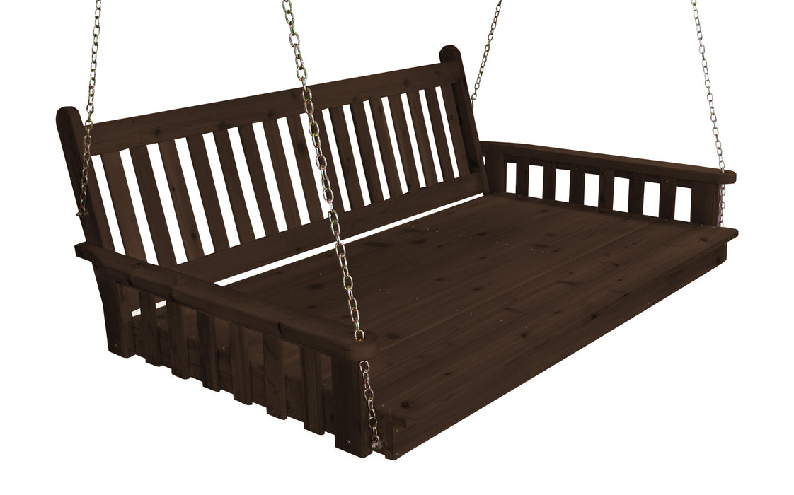 A&L Furniture Co. Amish-Made Cedar Traditional English Swing Beds