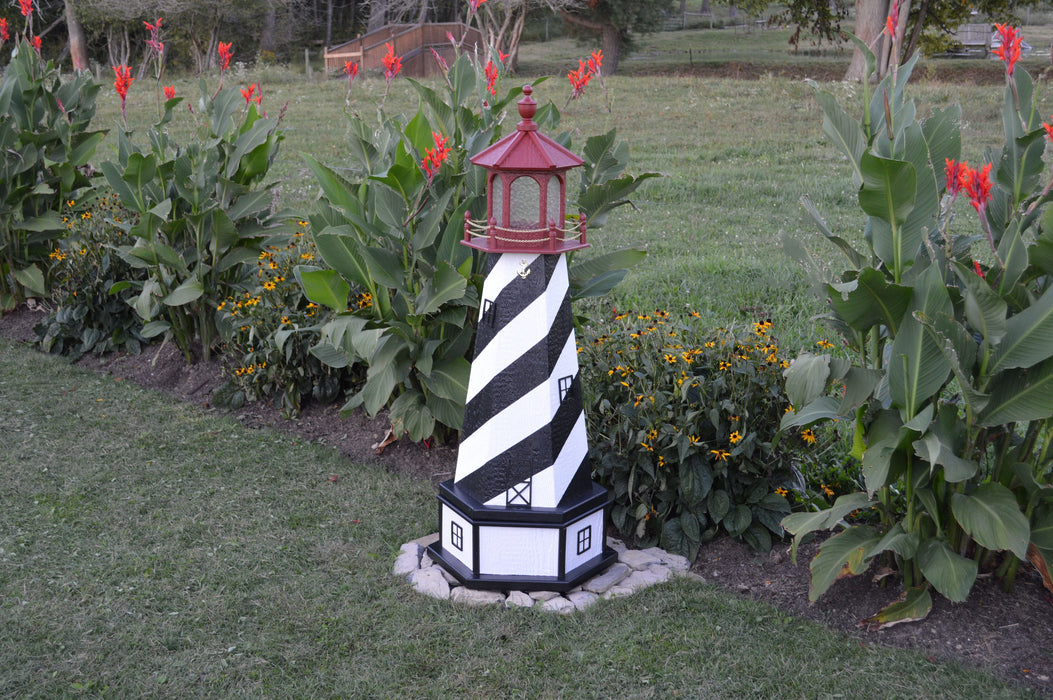 Hexagonal Amish-Made Wooden St. Augustine, FL Replica Lighthouses