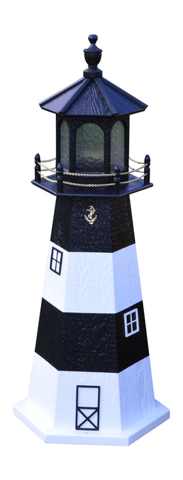 Hexagonal Amish-Made Wooden Fire Island, NY Replica Lighthouses