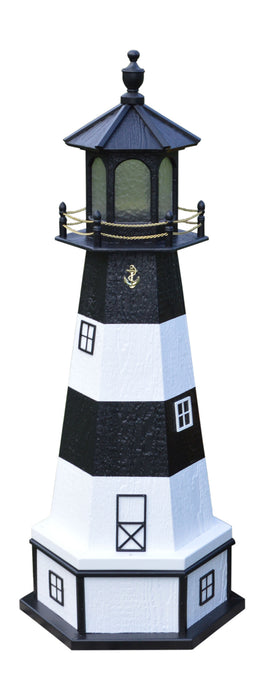 Hexagonal Amish-Made Wooden Fire Island, NY Replica Lighthouses