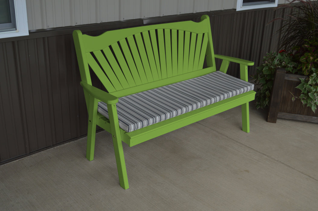 A&L Furniture Co. Amish-Made Pine Fanback Garden Benches