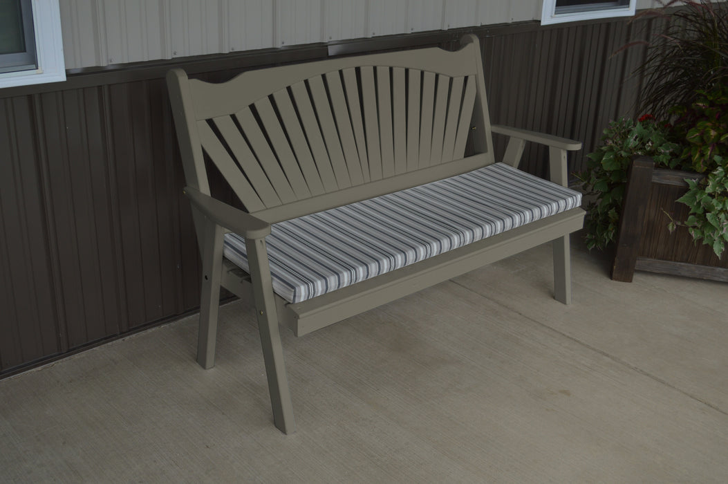 A&L Furniture Co. Amish-Made Pine Fanback Garden Benches