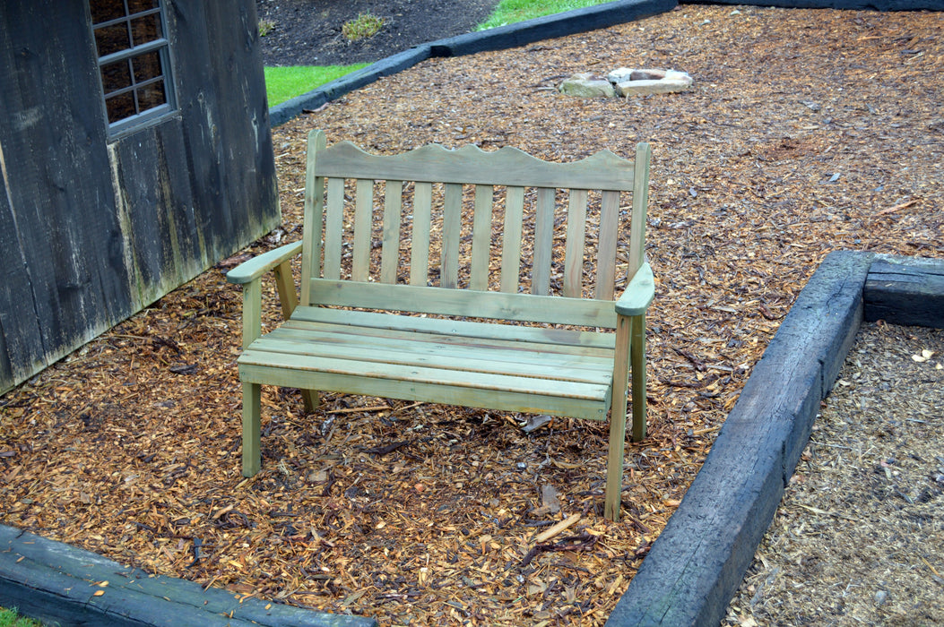 A&L Furniture Co. Amish-Made Cedar Royal English Garden Benches