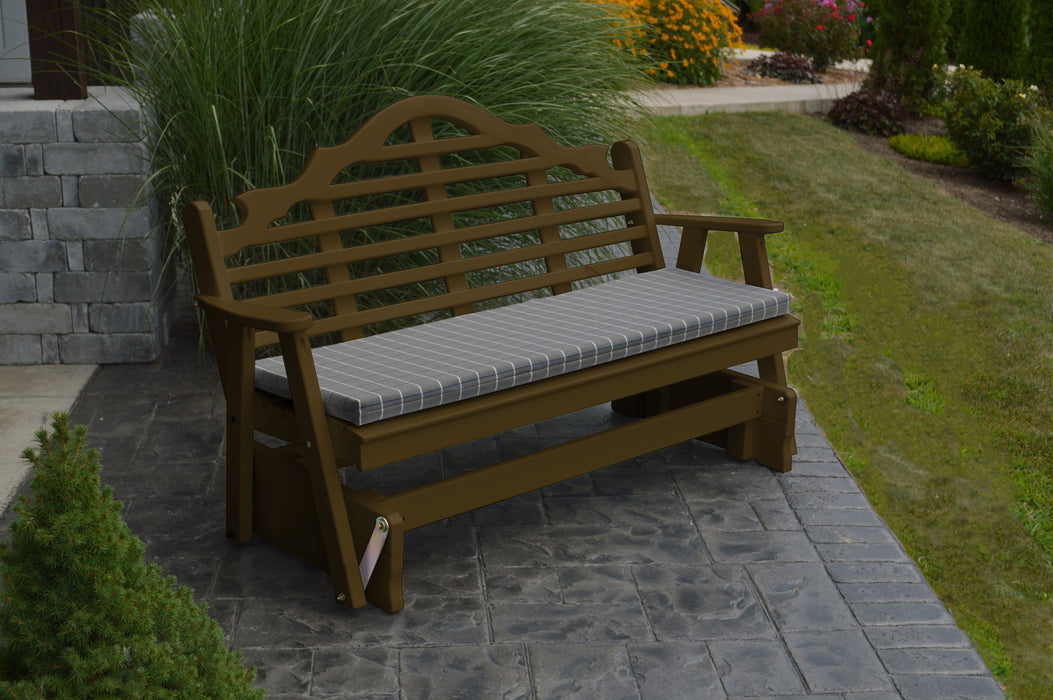 A&L Furniture Co. Amish-Made Pine Marlboro Glider Benches