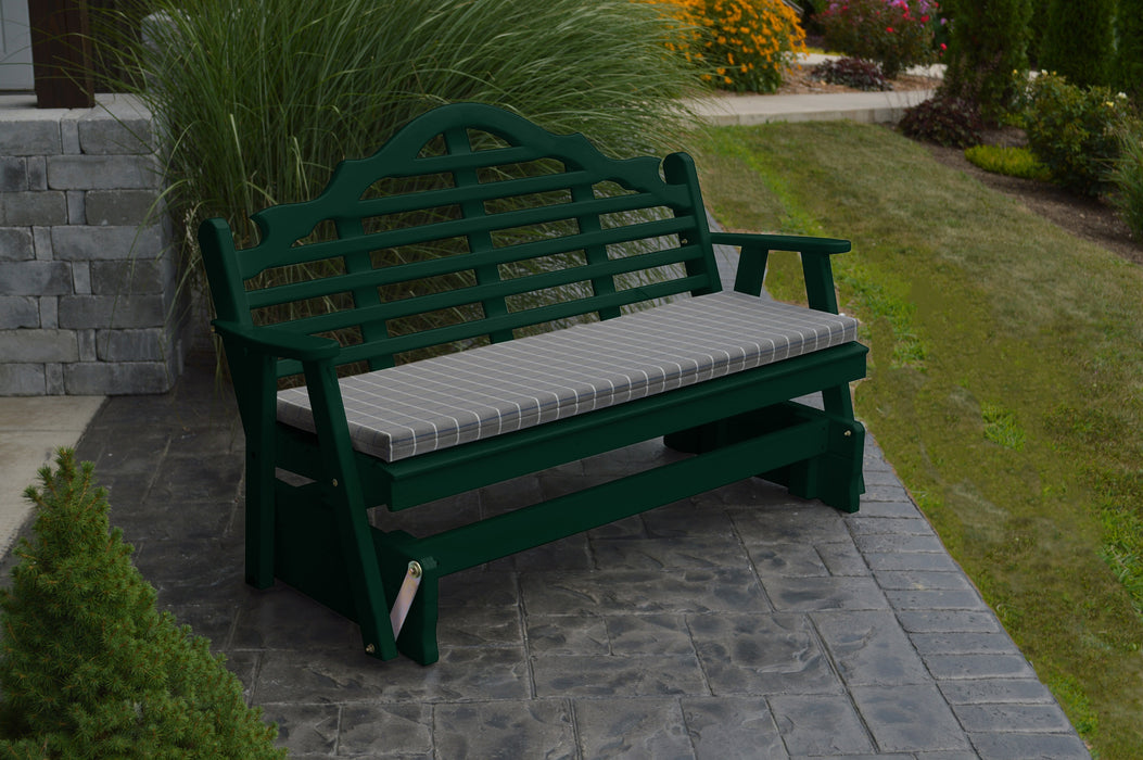 A&L Furniture Co. Amish-Made Pine Marlboro Glider Benches