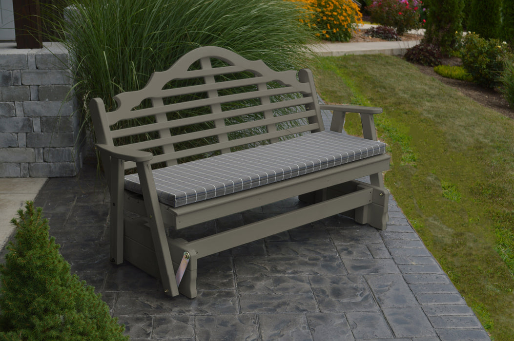 A&L Furniture Co. Amish-Made Pine Marlboro Glider Benches