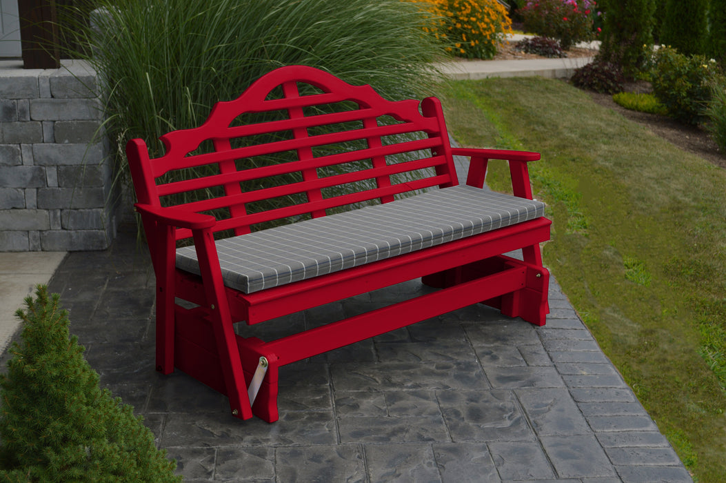 A&L Furniture Co. Amish-Made Pine Marlboro Glider Benches