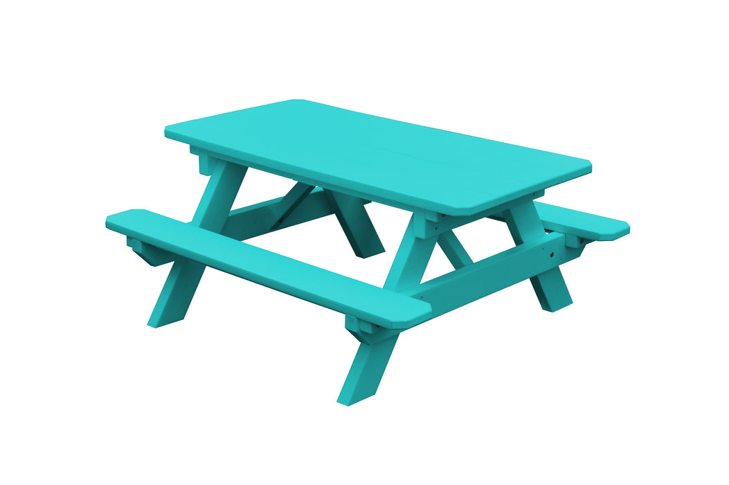 A&L Furniture Co. Amish-Made Poly Kids Picnic Table