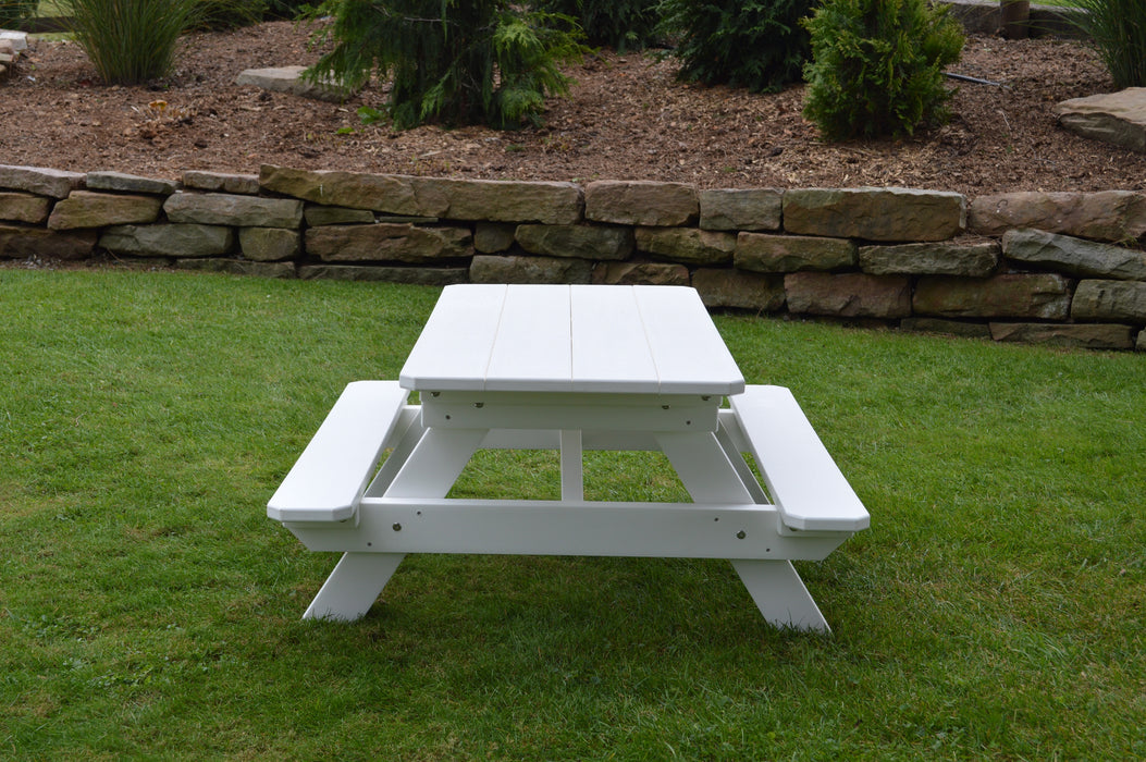 A&L Furniture Co. Amish-Made Poly Kids Picnic Table