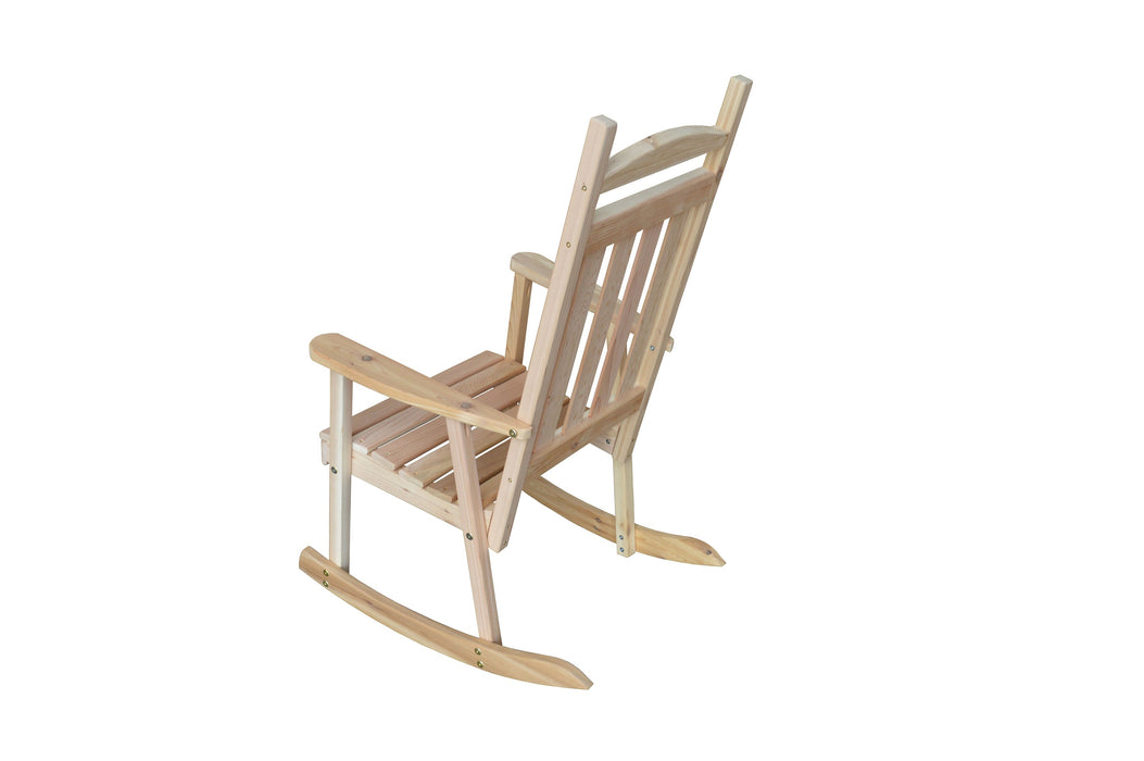 A&L Furniture Co. Amish-Made Cedar Classic Porch Rocker