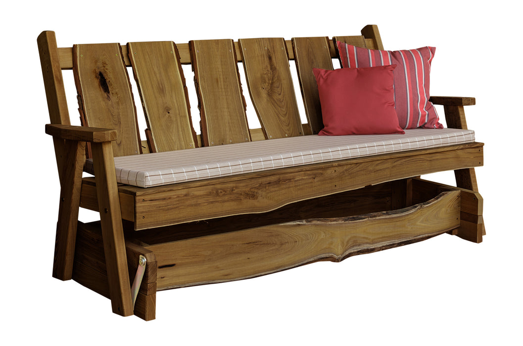 A&L Furniture Co. Blue Mountain Collection Timberland Glider Benches