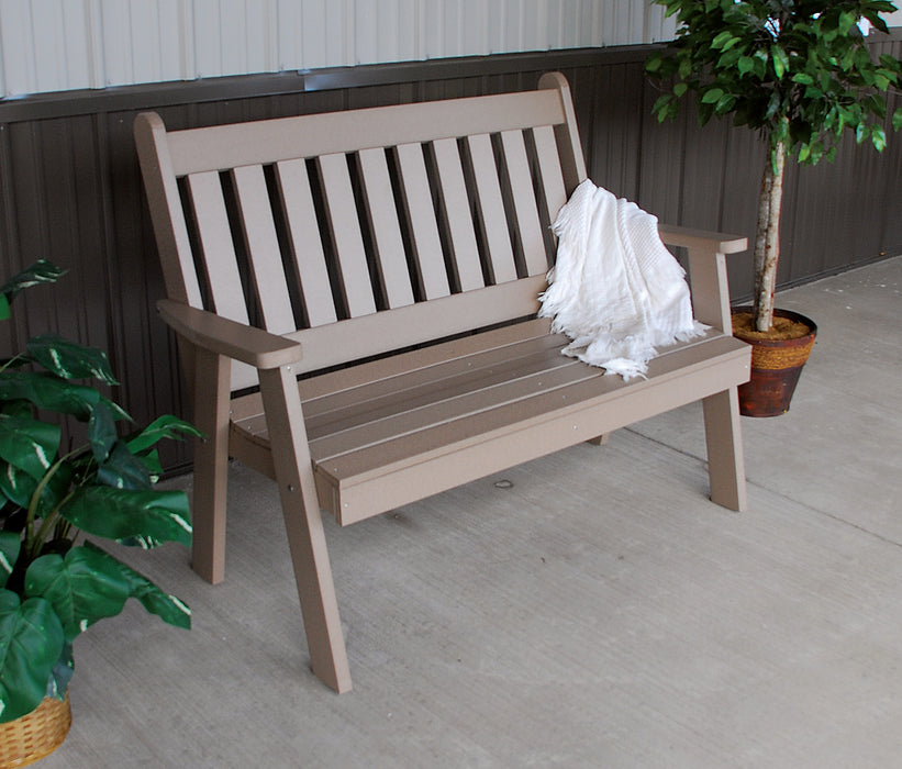 A&L Furniture Co. Amish-Made Poly Traditional English Garden Benches