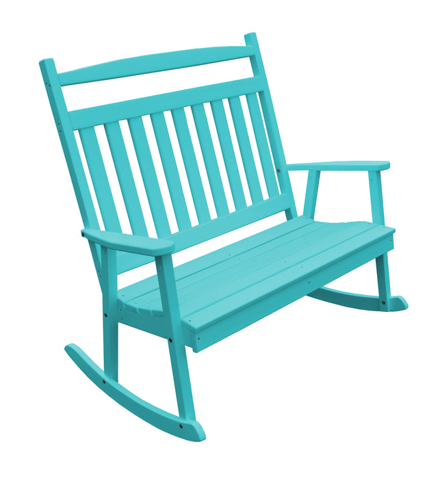 A&L Furniture Co. Amish-Made Poly Double Classic Porch Rocker