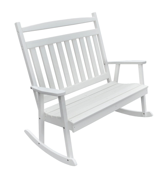 A&L Furniture Co. Amish-Made Poly Double Classic Porch Rocker